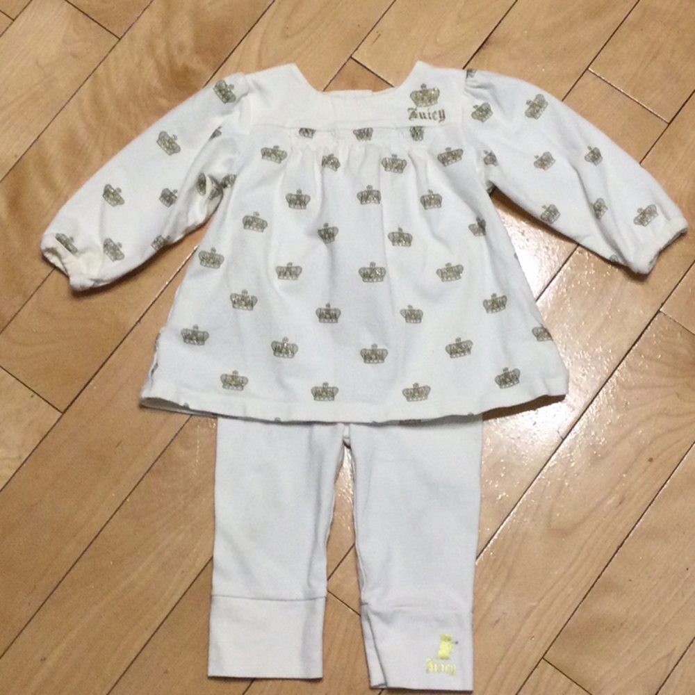 Juicy Couture 2 piece 3-6 months Like New
